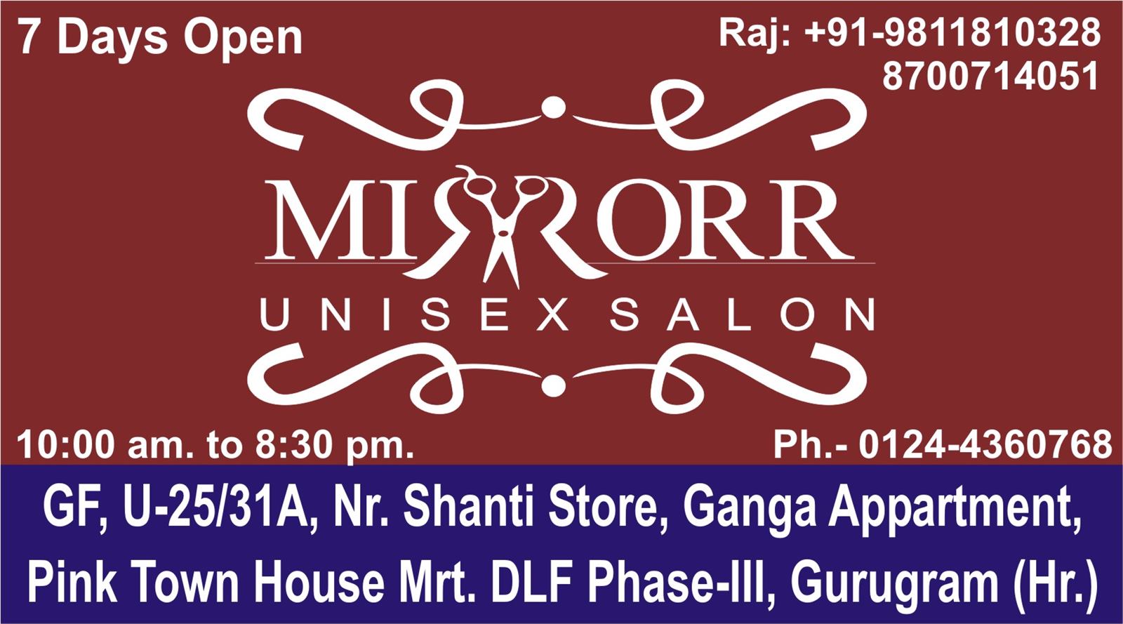 MIRRORR UNISEX SALON